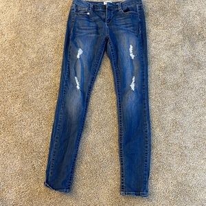 Medium Wash Distressed Jeans